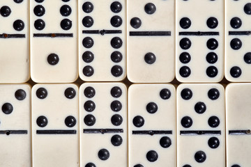 pile of white domino stones
