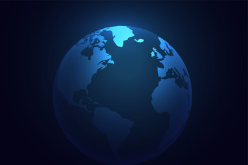 blue earth planet world background