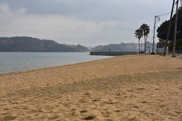日本の岡山の美しい海