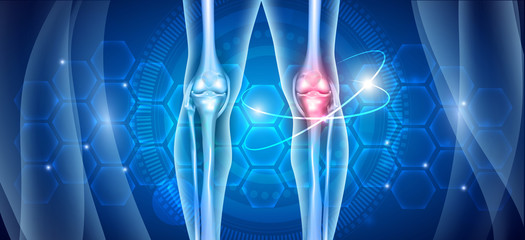 Joint health care bright scientific background