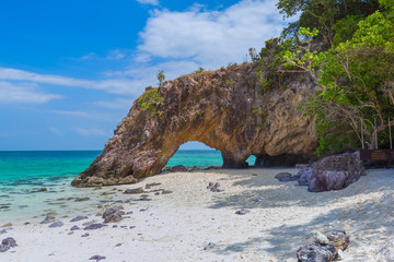 Koh Lipe with beautiful beach and blue sky at Koh Khai in Andaman Sea,Tarutao national park , Satun Province,Thailand
