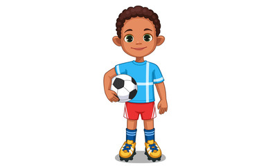 Cute little soccer player 1