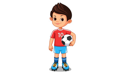 Cute little soccer player 3