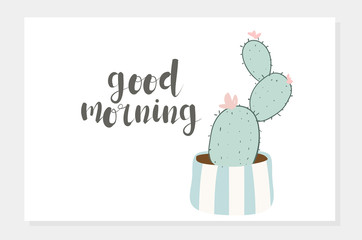 cactus creative drawing hands made text cartoon lovely card ,vector elements,flyers, invitation,brochure, banners,posters,white background