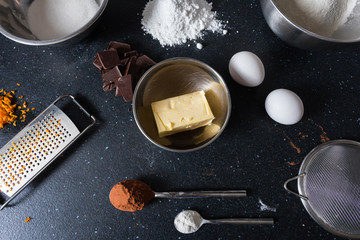 Chocolate chip cookie ingredients