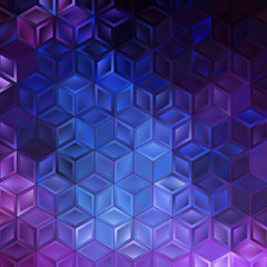 Abstract geometric pattern. Vector background with cubes.