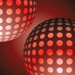 abstract background with circles red