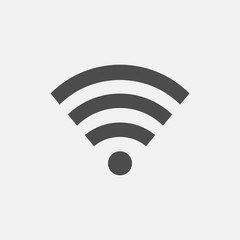 WIFI Icon isolated on white background. Vector illustration.