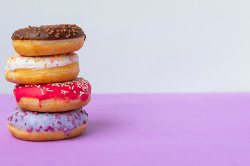 donuts lying on top of each other