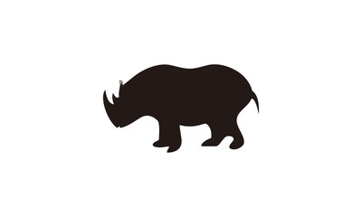 rhino silhouette logo