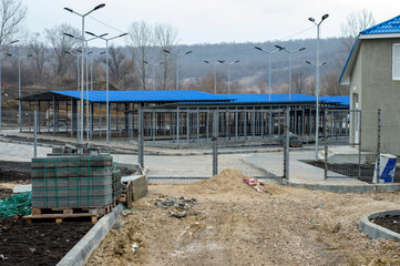 construction of a large city shelter for dog