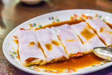 Char siu rice noodle roll, Chinese cuisine
