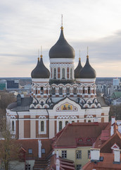 Beautiful view of old city Tallinn Estonia