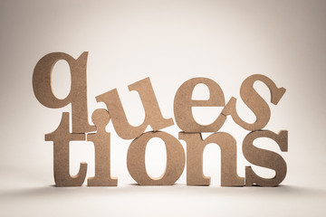 Questions Wood Word