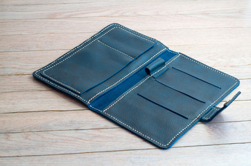 Leather business organizer