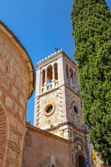 Fototapeta na wymiar Turm des Klosters Nea Moni, Insel Chios, Griechenland