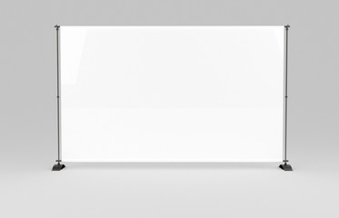 Blank Step and Repeat Telescoping Backdrop Banner