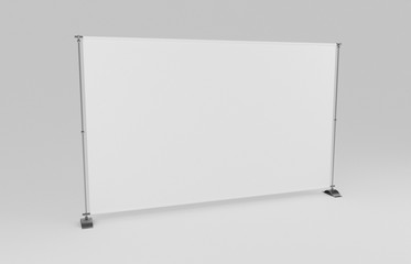 Blank Step and Repeat Telescoping Backdrop Banner