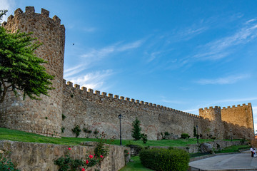 Fototapeta na wymiar Medieval walls of Plasencia, Spain