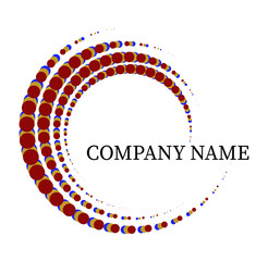 Fototapeta premium Creative logo template with white background.