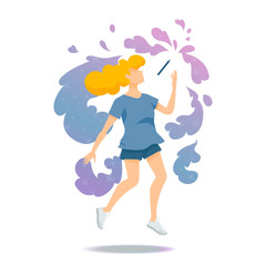 The magical world of the author.