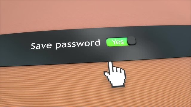 Application setting Save password