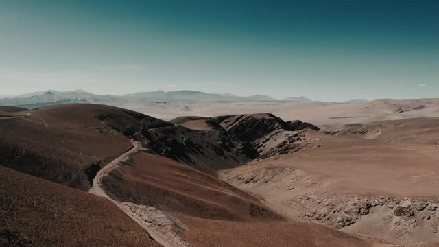 Aerial, Vista del Llullaillaco, Salar de Arizaro, Argentina - cine version