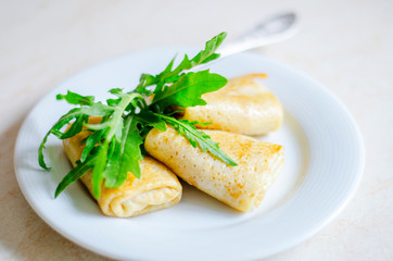  Fried Pancakes with Meat