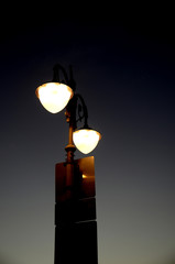 Street lamp at dusk