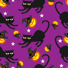 Obraz na płótnie Canvas Halloween seamless pattern.