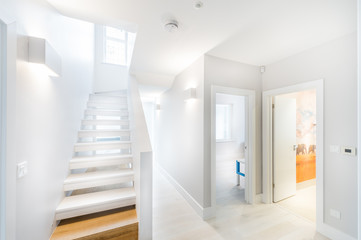 corridor with stairs