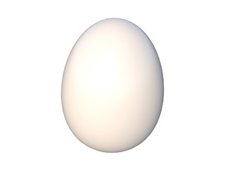 Easter egg on white background 