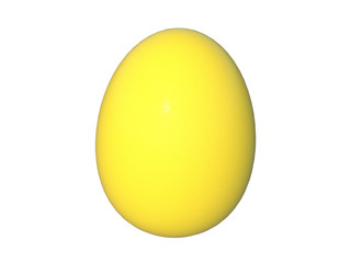Easter egg on white background 
