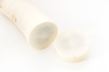 切ったら中が青い　青あざ症の大根