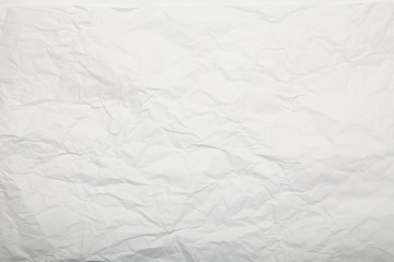 White crumpled paper texture.