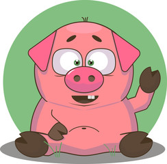 The Fat Little Pig. Chinese New Year. The year of the pig. 