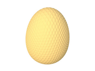 Easter egg on white background 