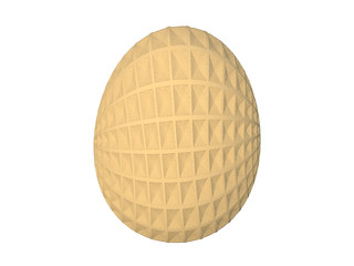 Easter egg on white background 