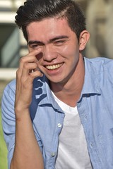 Male With Irritated Eyes