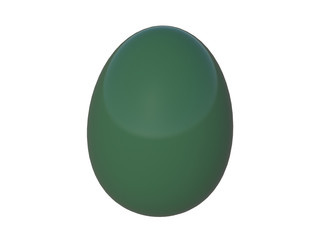 Easter egg on white background 