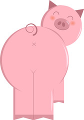 The Fat Little Pig. Chinese New Year. The year of the pig. 