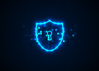 Abstract technology background, Internet technology cyber security concept