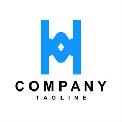 OH, HO initials letter company logo