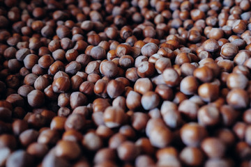 Fresh organic food. Hazelnuts