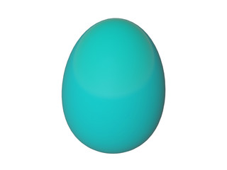 Easter egg on white background 