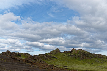 Landschaft entlang der F214, Island