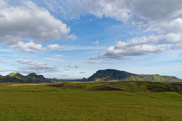 Landschaft entlang der F214, Island