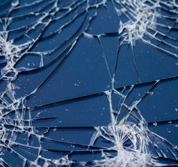 Shattered Glass Vandalised Screen 