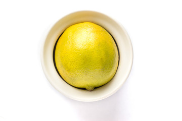 lemon on white background