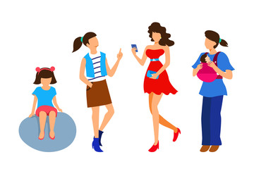 Obraz premium Woman differrent age